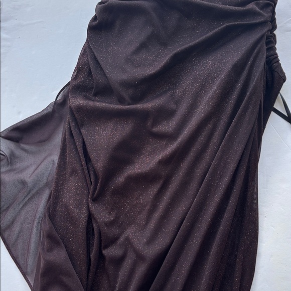 Vintage Y2K Whimsigoth Fairy Maxi Dress Sparkle Sexy Ruffle Hot Long Gown Prom - Picture 12 of 17